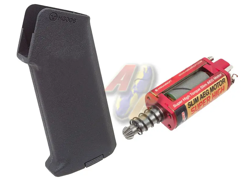 ARES Slim Pistol Grip with Super High Torque Slim AEG Motor (Black)