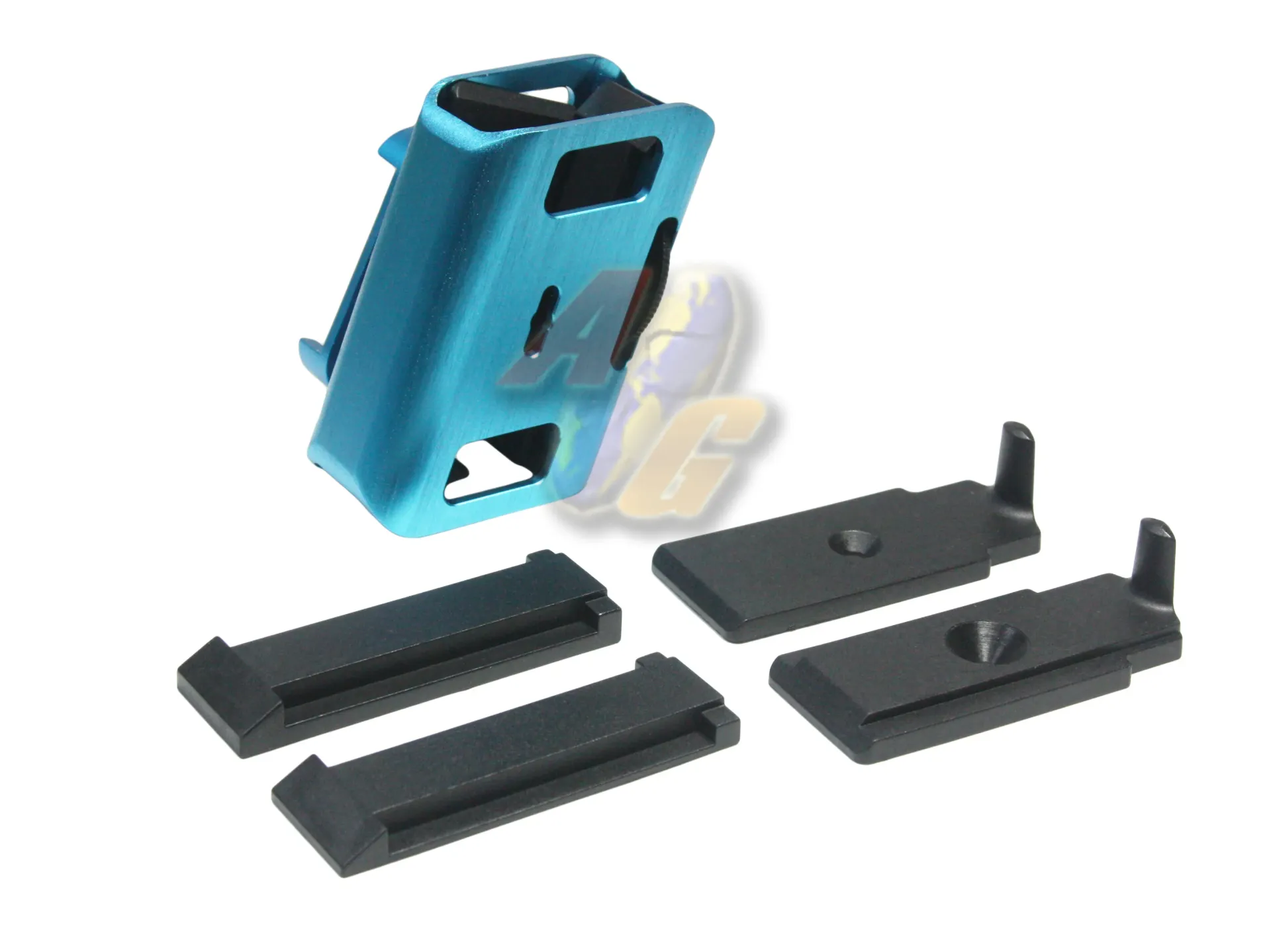 [AF-TB1068-BL] Army Force Aluminum IPSC Universal Pistol Magazine Carrier - Blue