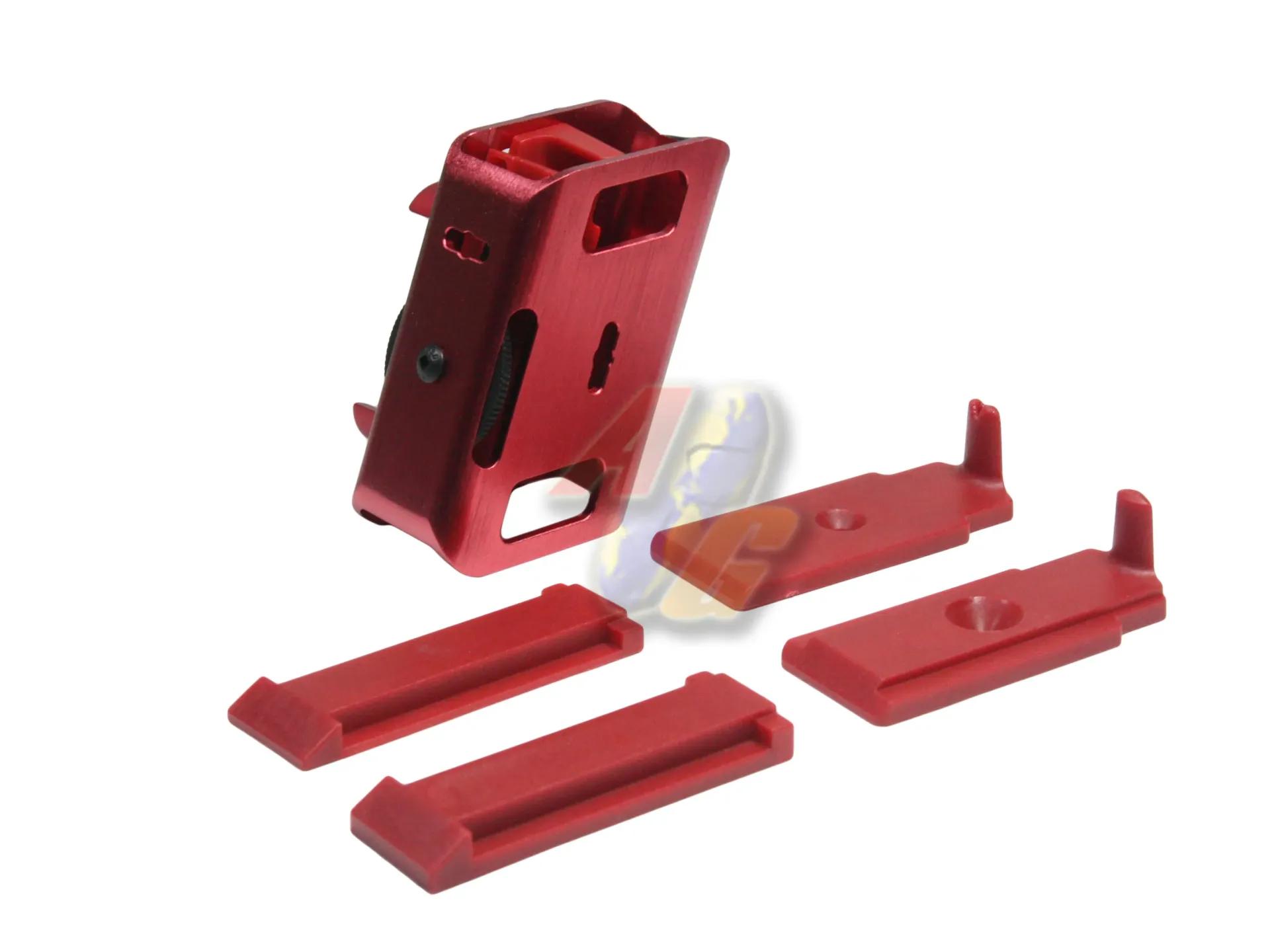 [AF-TB1068-RD] Army Force Aluminum IPSC Universal Pistol Magazine Carrier - Red