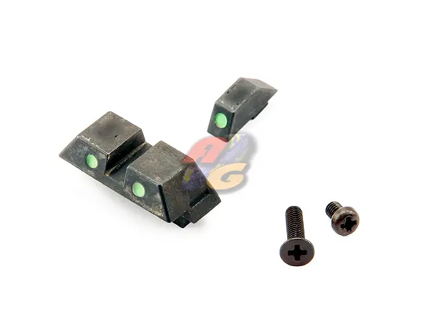 Guarder Steel Night Sight for Tokyo Marui G18C GBB Series  - Green Dot