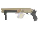 Golden Eagle M870 AOW Gas Pump Action Shotgun - Tan