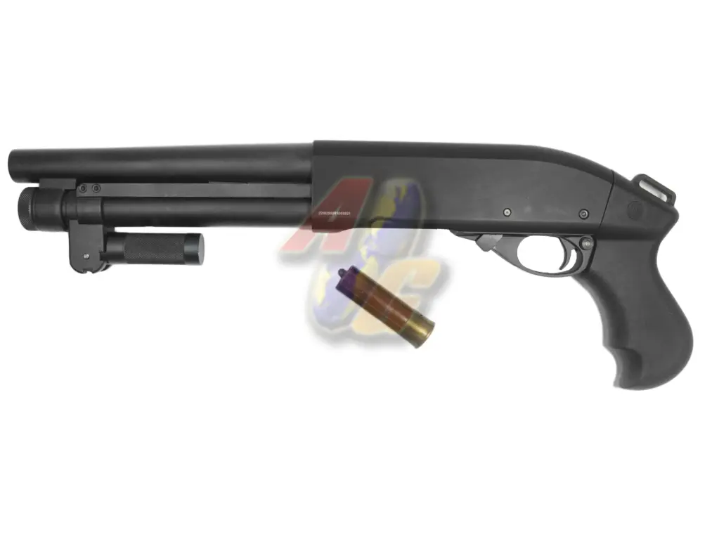Golden Eagle M870 AOW Gas Pump Action Shotgun - Black