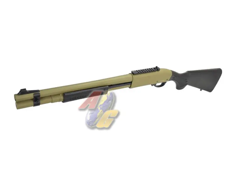 Golden Eagle M870 Tri-Burst Gas Pump Action Shotgun - Tan