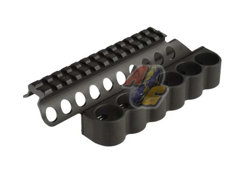 Golden Eagle M870 Gas Pump Action Shotgun Top Rail Mount with Shell Holder - Short