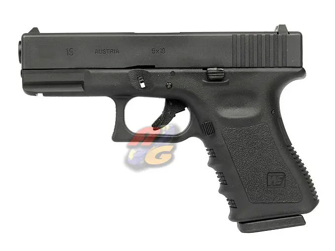 WE G19 Metal Slide GBB Pistol - BK