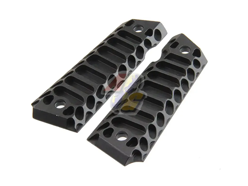5KU Aluminum Cobra Pistol Grip Cover For Tokyo Marui M1911 Series GBB ( Black )