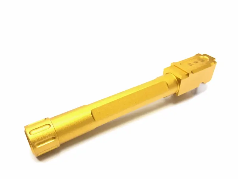 5KU Aluminum FI Threaded Barrel For Tokyo Marui G17 Series GBB ( 14mm-/ Gold )