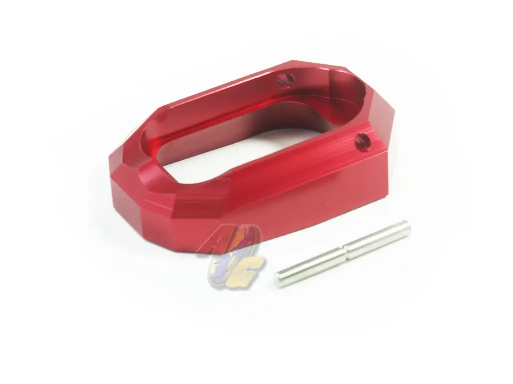 5KU DOM Style Aluminum Magwell for Tokyo Marui Hi-Capa Series GBB (Red)