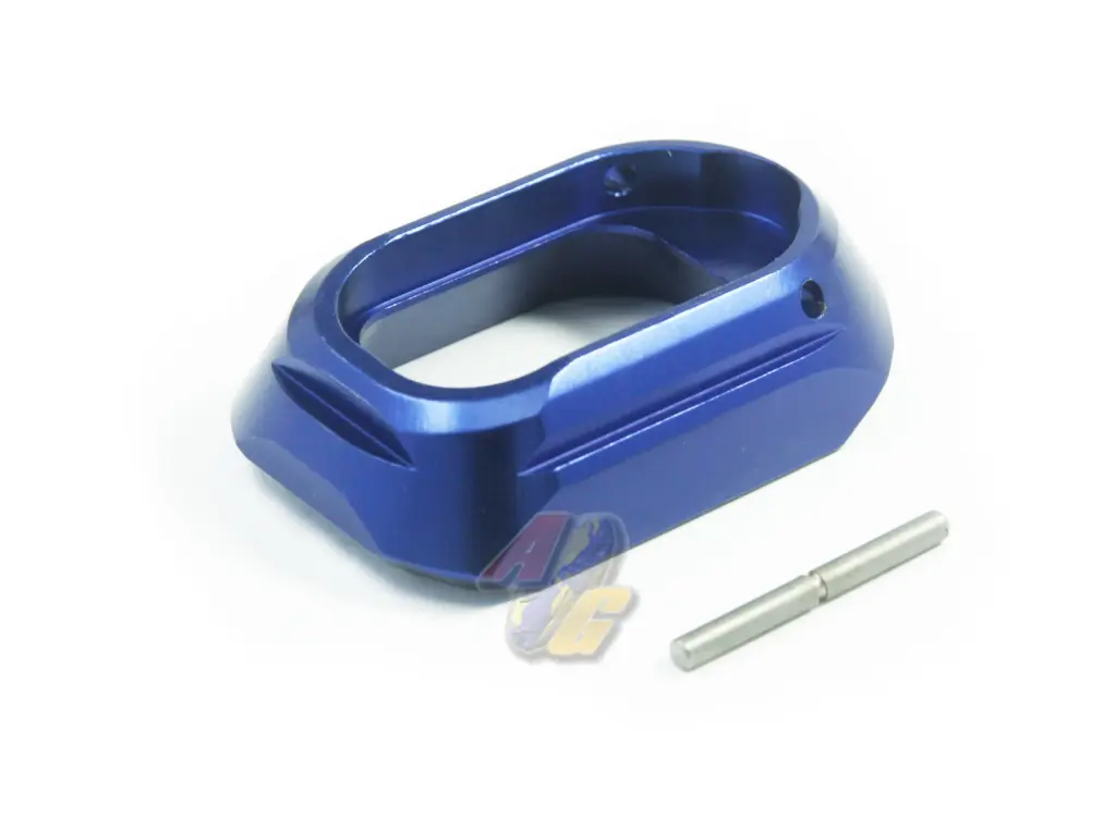 5KU SHPD Style Aluminum Magwell For Tokyo Marui Hi-Capa Series GBB (Blue)
