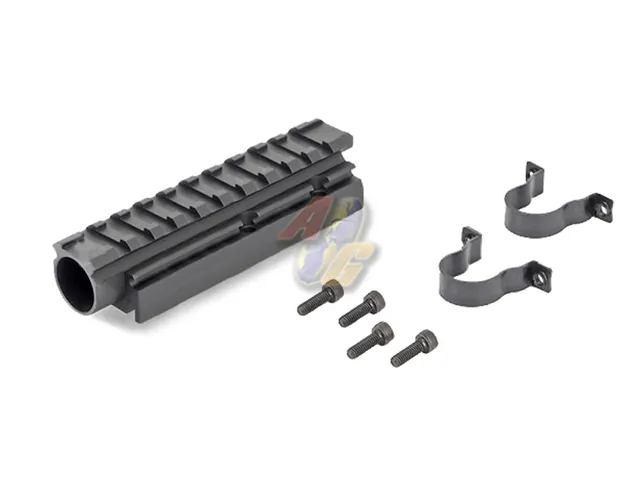 Hephaestus AKS-74U/ AKMSU Railed Gas Tube - Type III, Hard-Coat Anodized