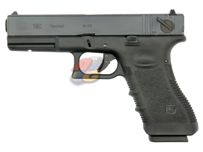 WE G18C Metal Slide GBB Pistol - BK