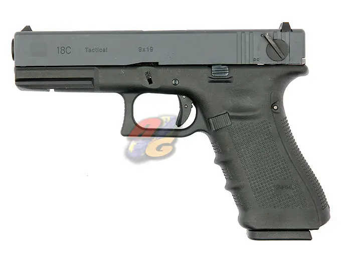 WE G18C Gen4 Metal Slide GBB Pistol - BK