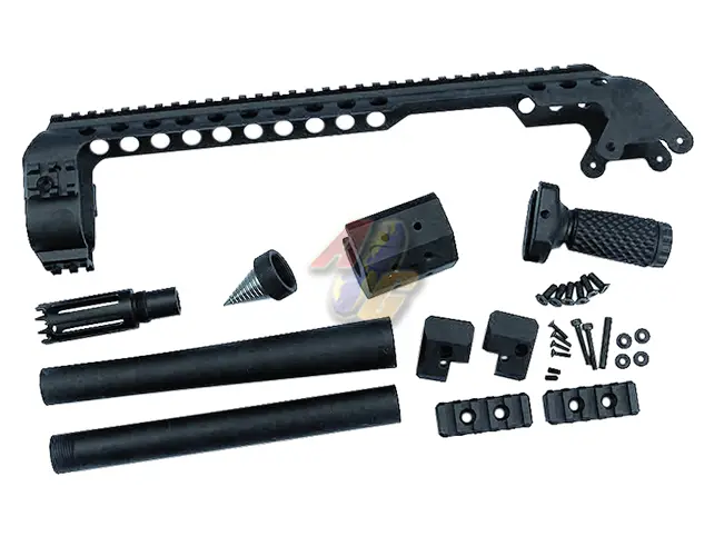 G&P Shotgun Receiver Rail (Slim/ Short/ Black)