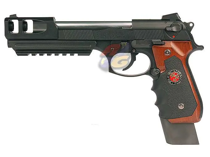 [HK-GP-0040] HK Barry Burton Custom Samurai Edge Ver.II M9 GBB ( Brown Grip )