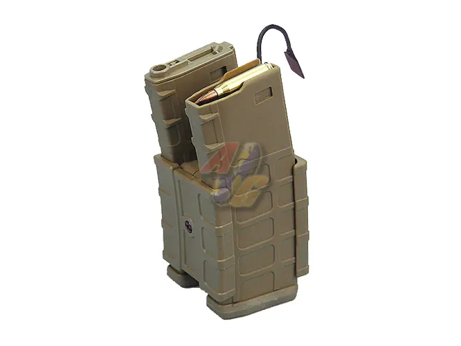 G&P Hailstorm Dual Magazine for M4/ M16 Series AEG (Dark Earth)