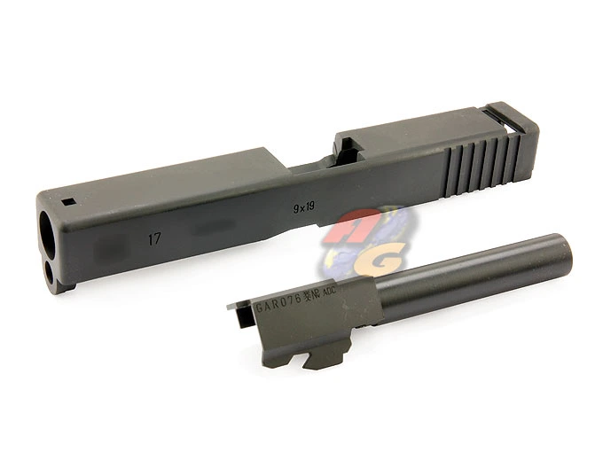 Guarder Aluminum Slide & Steel Barrel Set for Tokyo Marui G17 - BK
