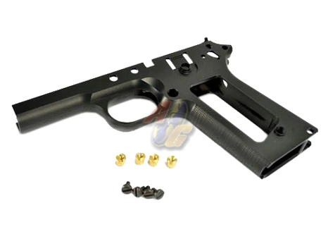 [KF19-300] Kung Fu Airsoft CNC Aluminum M1911 Lower for Tokyo Marui M1911 GBB Series - Black