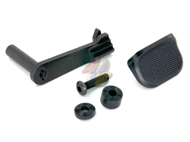 AIP Aluminum Slide Stop with Thumbrest for Tokyo Marui Hi-Capa Series GBB ( Black )