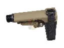 CGS SB Stabilizing Brace Stock Set for Tokyo Marui M4 Series GBB (FDE) (by CYMA)