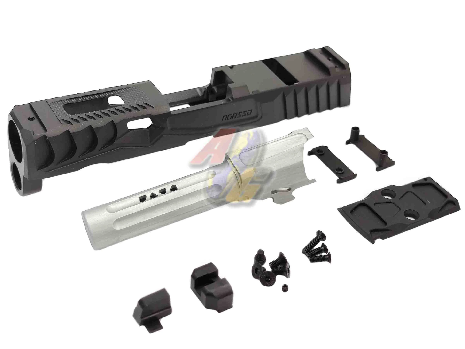 Bomber CNC Steel NOS Style (Reptile KP Cut) Slide Set for SIG AIR/ VFC P320 GBB