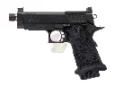 EMG 6mm Pro Shop Staccato C2 GBB Airsoft Pistol w/ Hand-Made Stippling Grip - BK (by Army Armament)