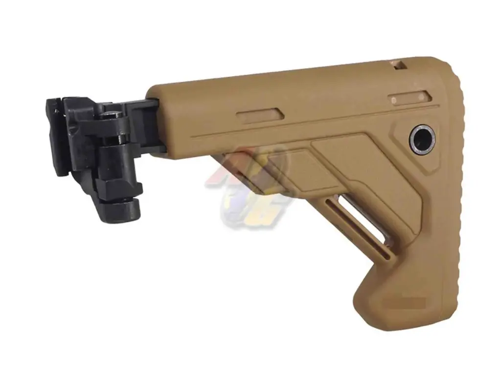 E&C MPX/ MCX Style Folding Retractable Stock - FDE