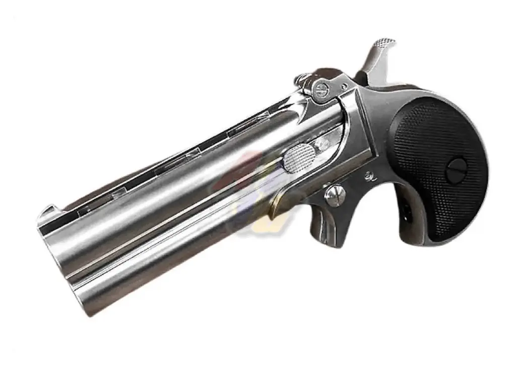 Marushin Hunter Derringer 6mm X Cartridge Gas Non-Blowback Pistol (Silver)