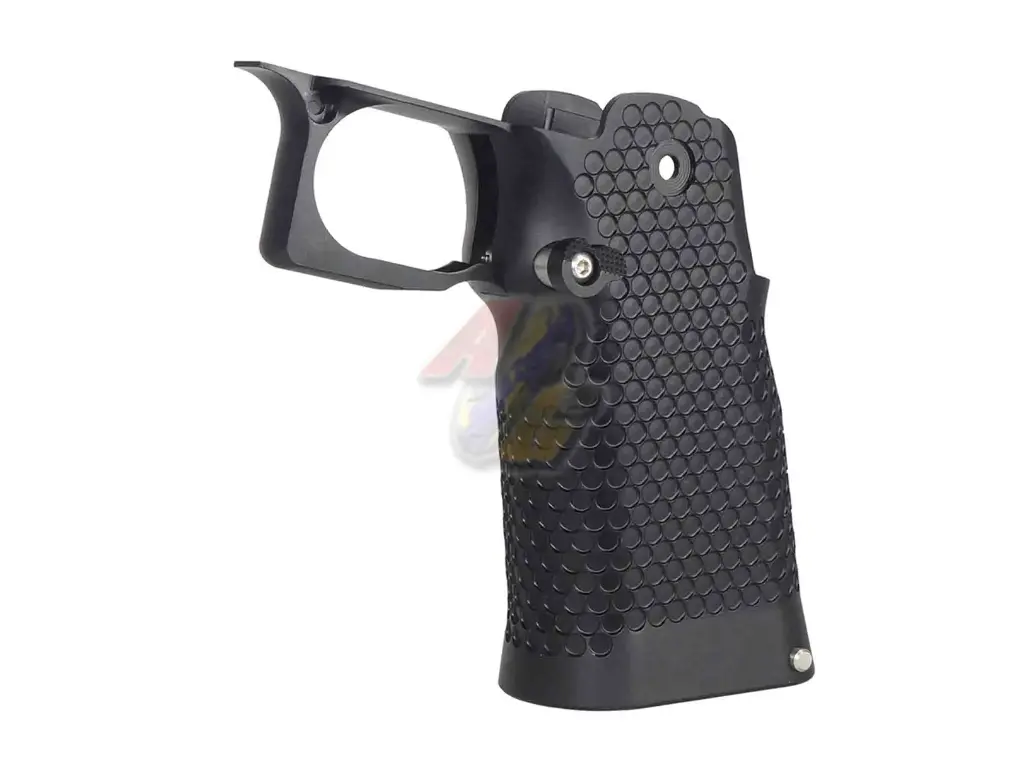 Bomber CNC Aluminum Infinity Micro Pocket Style Compact Grip for Tokyo Marui Hi-Capa GBB Series - BK