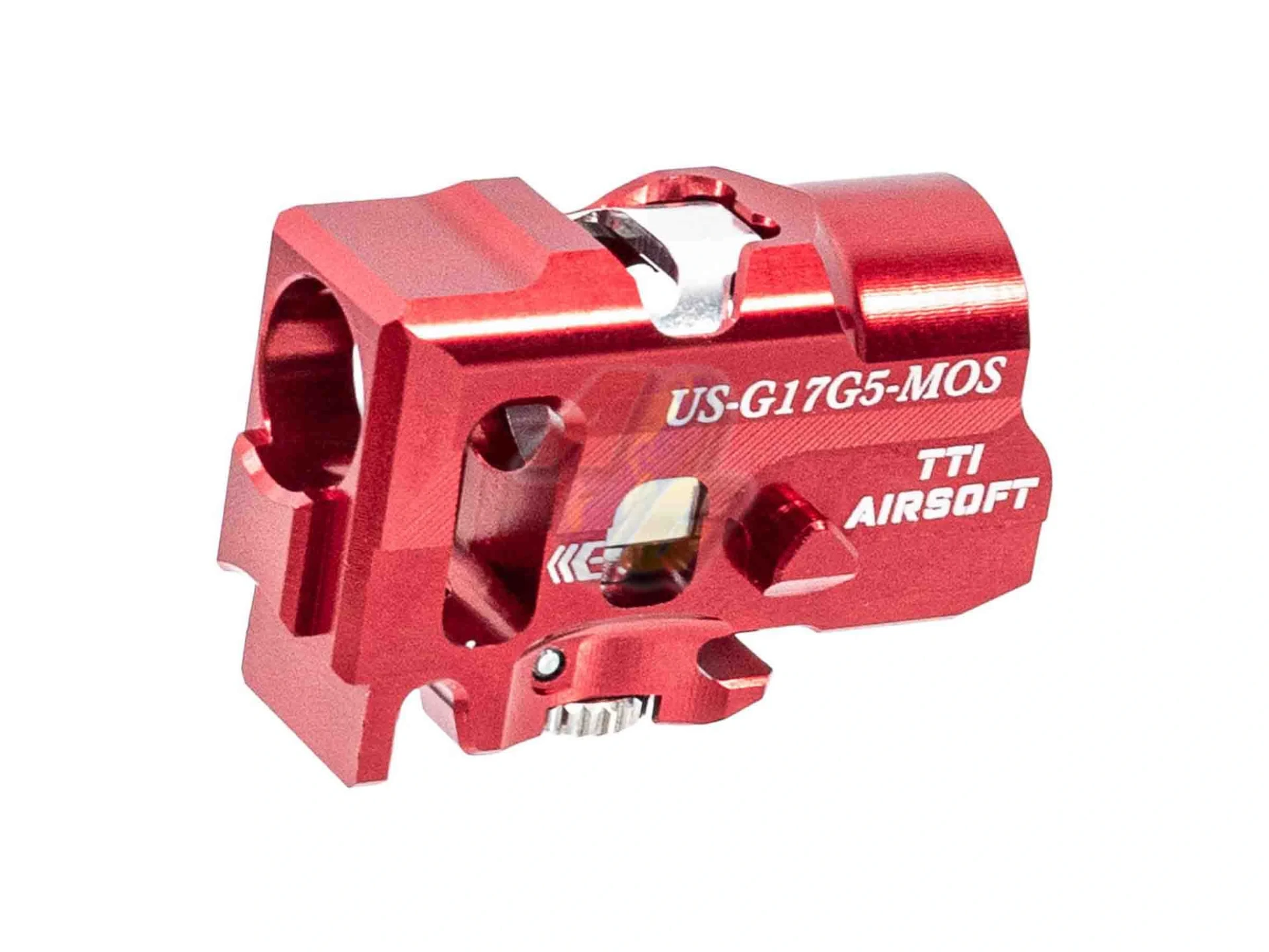 TTI Airsoft Infinity One Piece Full CNC TDC Hop-Up Chamber for SRC Glock G17 Gen.5 MOS GBB - Red