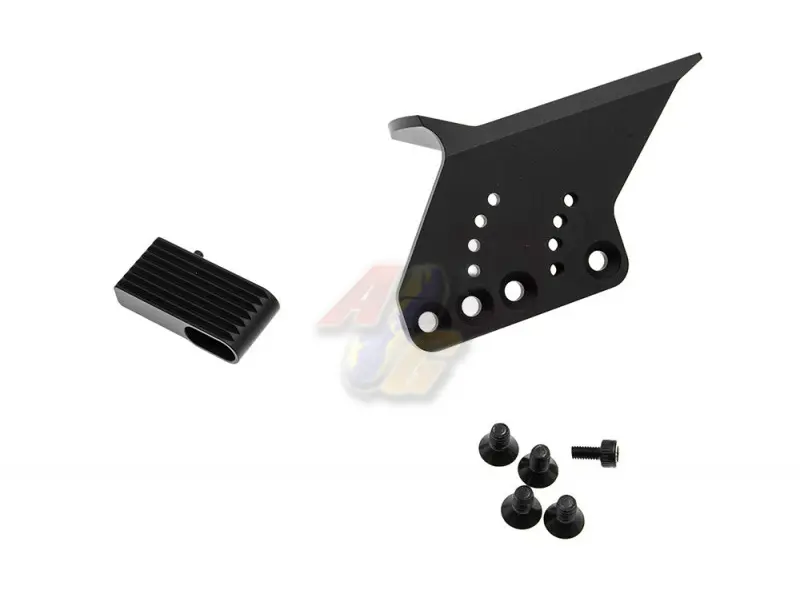 Revanchist Airsoft CNC Aluminum Universal Optic Mount With Thumb Rest for Hi-Capa Series GBB ( BK )