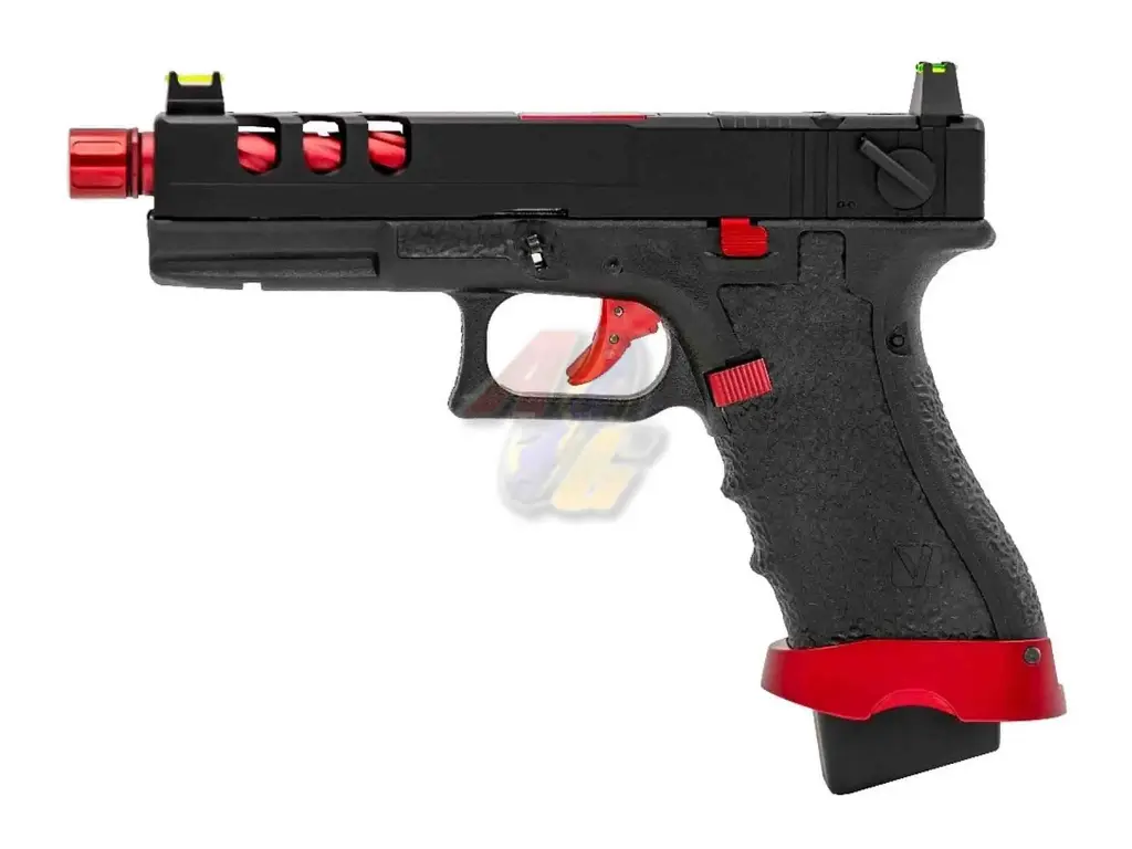 VORSK EU8-Vented CNC Aluminium Slide GBB (Black/ Red Match)