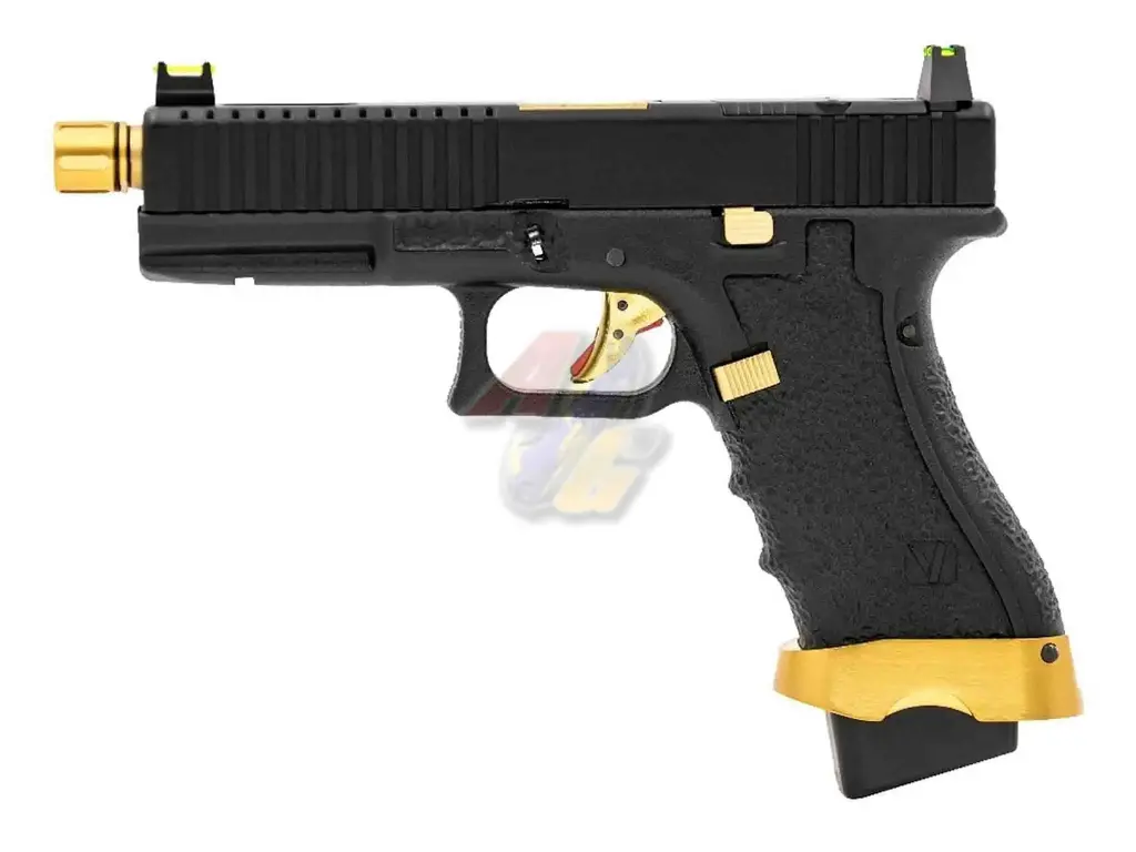 VORSK EU7-Tactical CNC Aluminium Slide GBB (2-Tone, Black/ Gold)