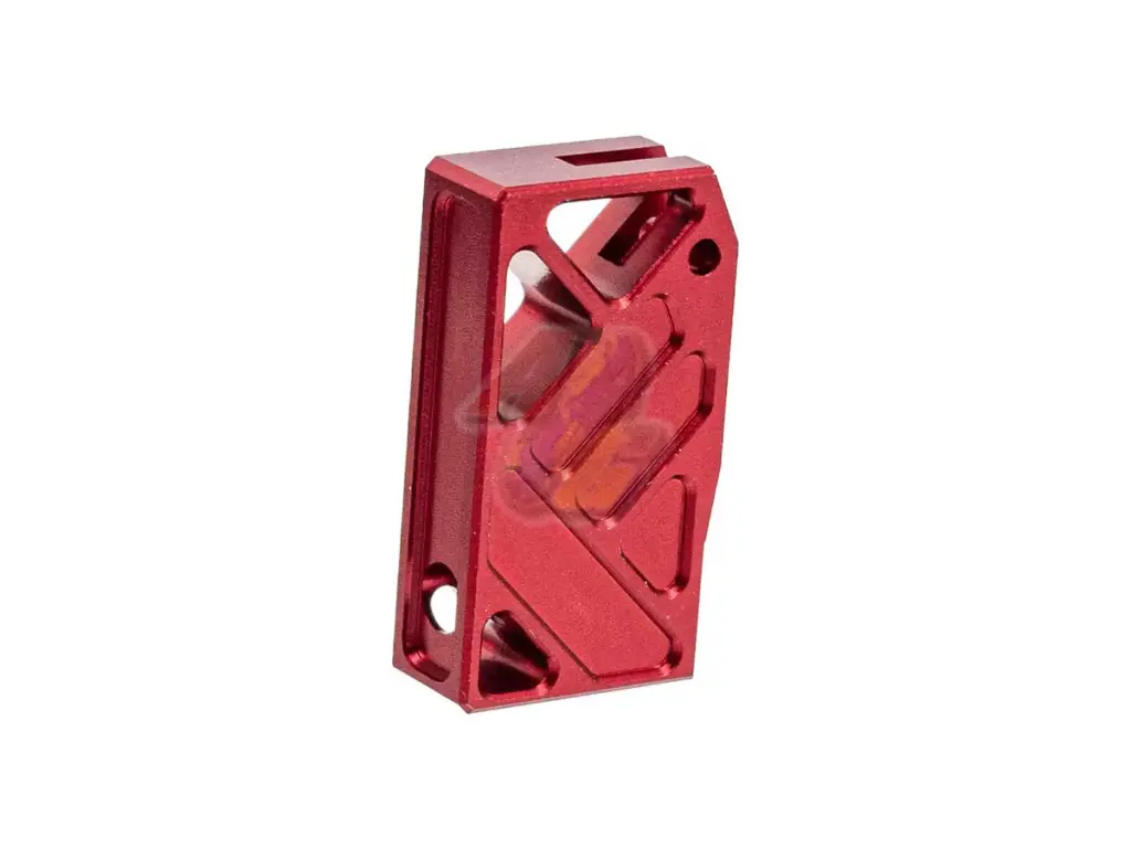 Revanchist Airsoft CNC Aluminum Flat Trigger for Tokyo Marui Hi-Capa Series GBB (Type H) (Red)