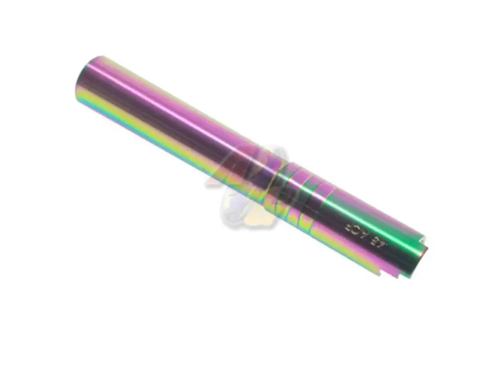 COWCOW Technology OB1 Stainless Steel Threaded 5.1 Outer Barrel - .45 Marking (Rainbow)