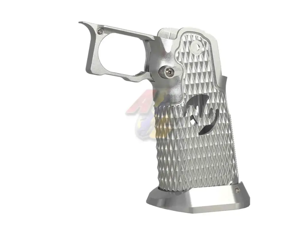 5KU CNC Aluminum Grip Type.9 for Tokyo Marui Hi-Capa Series GBB (Silver)