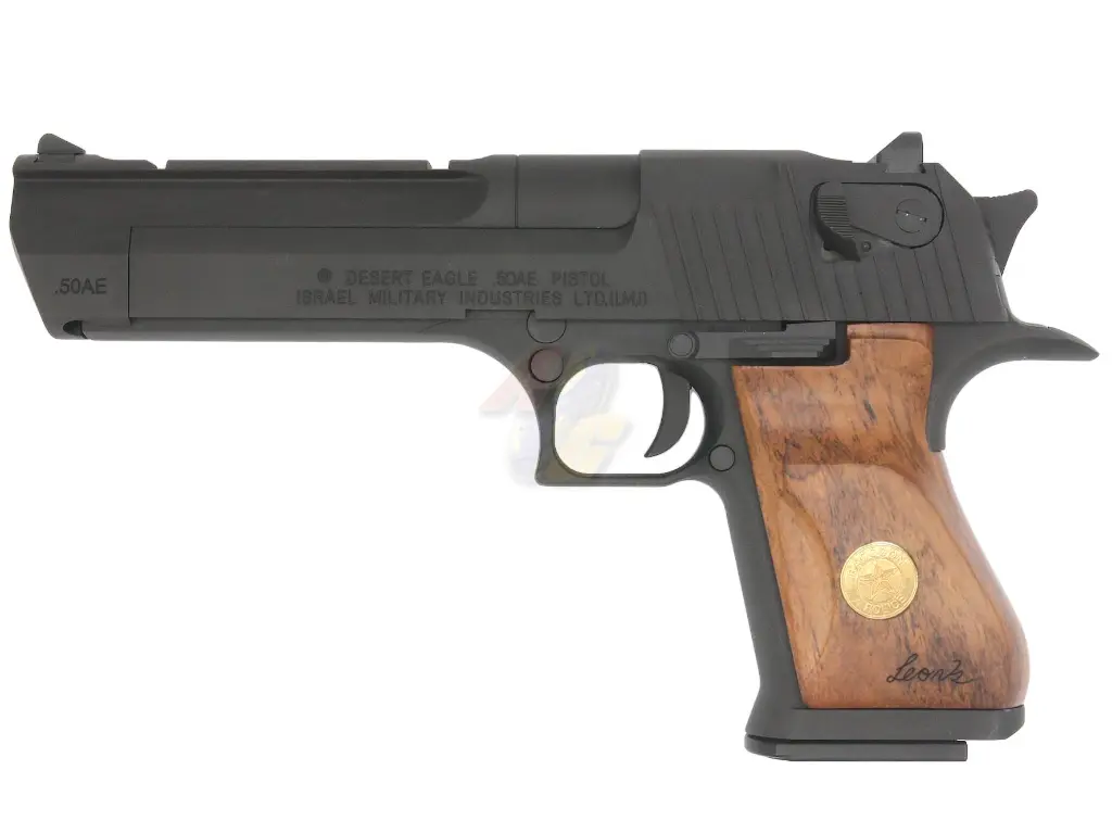 [AG-GP-ALCDE-BK-WD] AG/ ALC Custom Full Steel Desert Eagle .50AE Pistol with Wood Grip - Matt Black