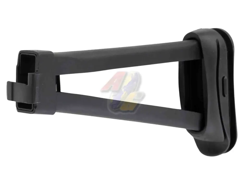 FCW VFC AK GBB Triangle Stock with Cushion Butt Black Pad Set