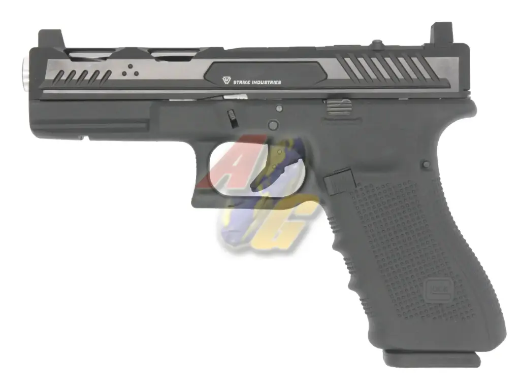 AG Custom Umarex/ VFC Glock 17 Gen.4 with EMG Strike Industries ARK Aluminum Slide Set