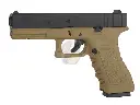 E&C G17 Gen.3 GBB Pistol (Black) (Dark Earth)
