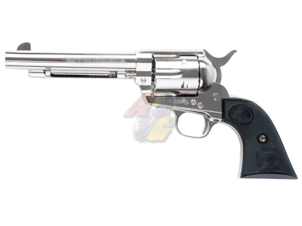 Tanaka Colt SAA 2nd Generation 5-1/2 inch Pegasas 2 Gas Revolver (Nickel Finish)
