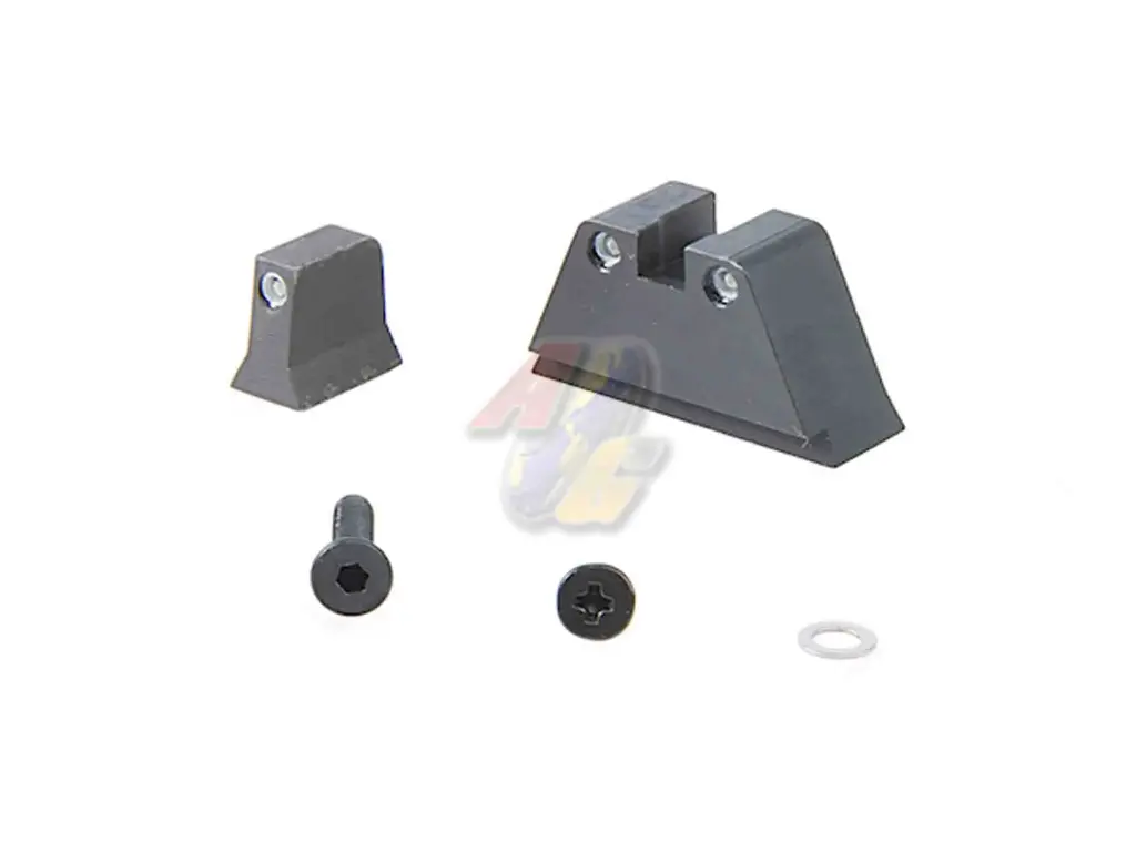 Pro-Arms Tritium CNC Steel Suppressor Sight Set for Umarex/ VFC Glock 17 Gen.5, Glock 19X, Glock 19 Gen.4, Glock 45 GBB