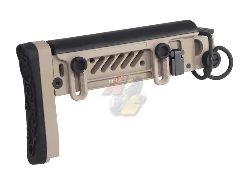 5KU PT-1 Gen.2 Side Folding Stock for GHK/ LCT/ CYMA AK with Silde Folding Stock Receiver (Tan)