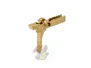 C&C Tac AT* Flat Style Trigger for VFC M4/ APFG MPX-K, MCX GBB Series - MIM Steel (Gold)