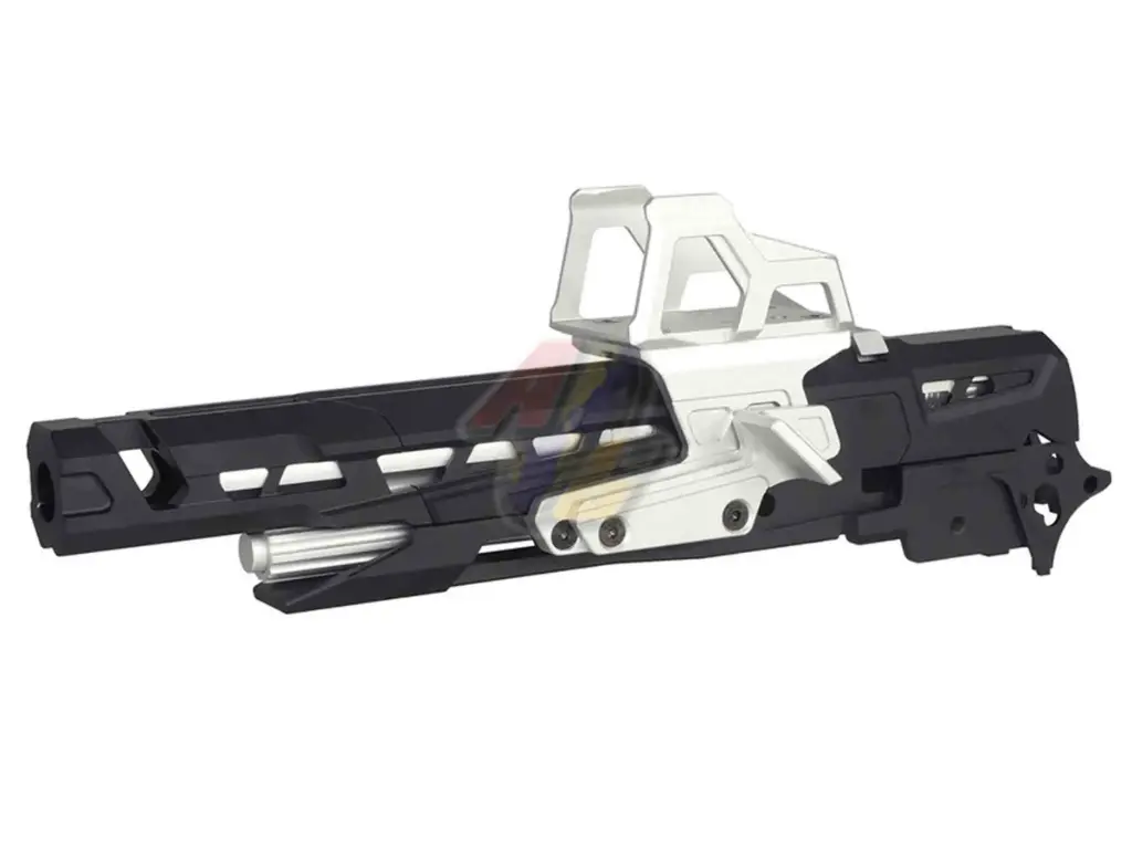 5KU CNC EX-02 Slide and Frame For Tokyo Marui Hi-Capa Series GBB (Black/ Silver)