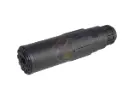 5KU CGS SCI-SIX Airsoft Suppressor with Steel Flash Hider (14mm-/ Black)