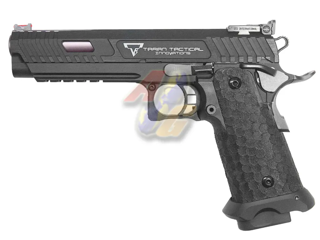 FPR Aluminum JW3 Taran Tactical STI 2011 Combat Master GBB Pistol - Gold Barrel (Titanium Coating)