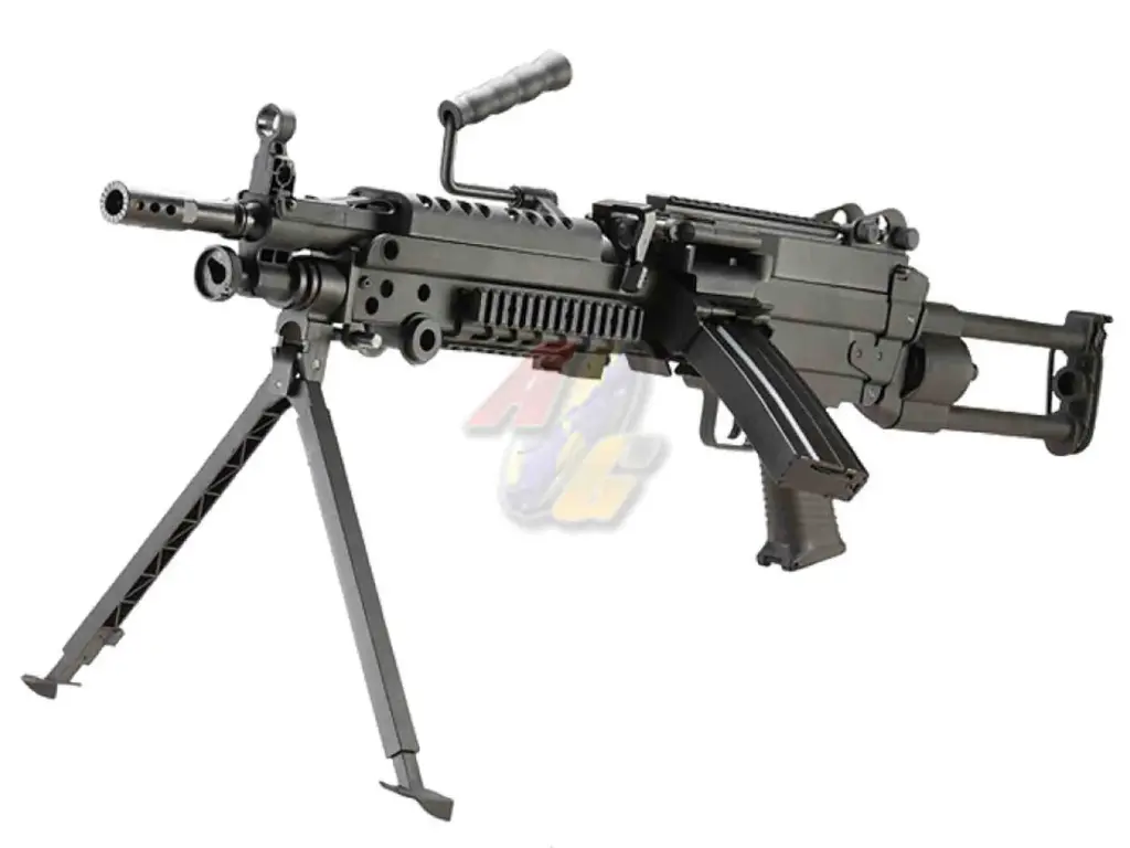 S&T M249 PARA Sports Line AEG BK with M4 Magazine (No Marking)