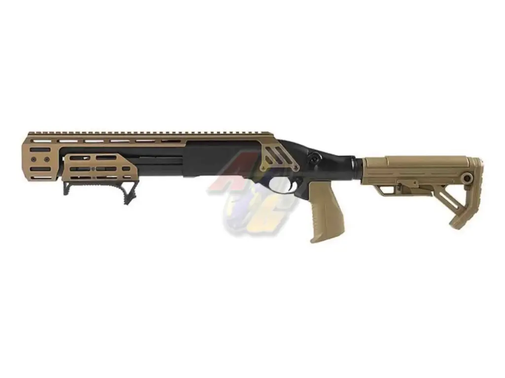 [GE-SG-AT8905T-CO2] Golden Eagle Alpha Tactical Production A.T.P. DOOMSDAY Co2 Pump Action Shotgun - FDE
