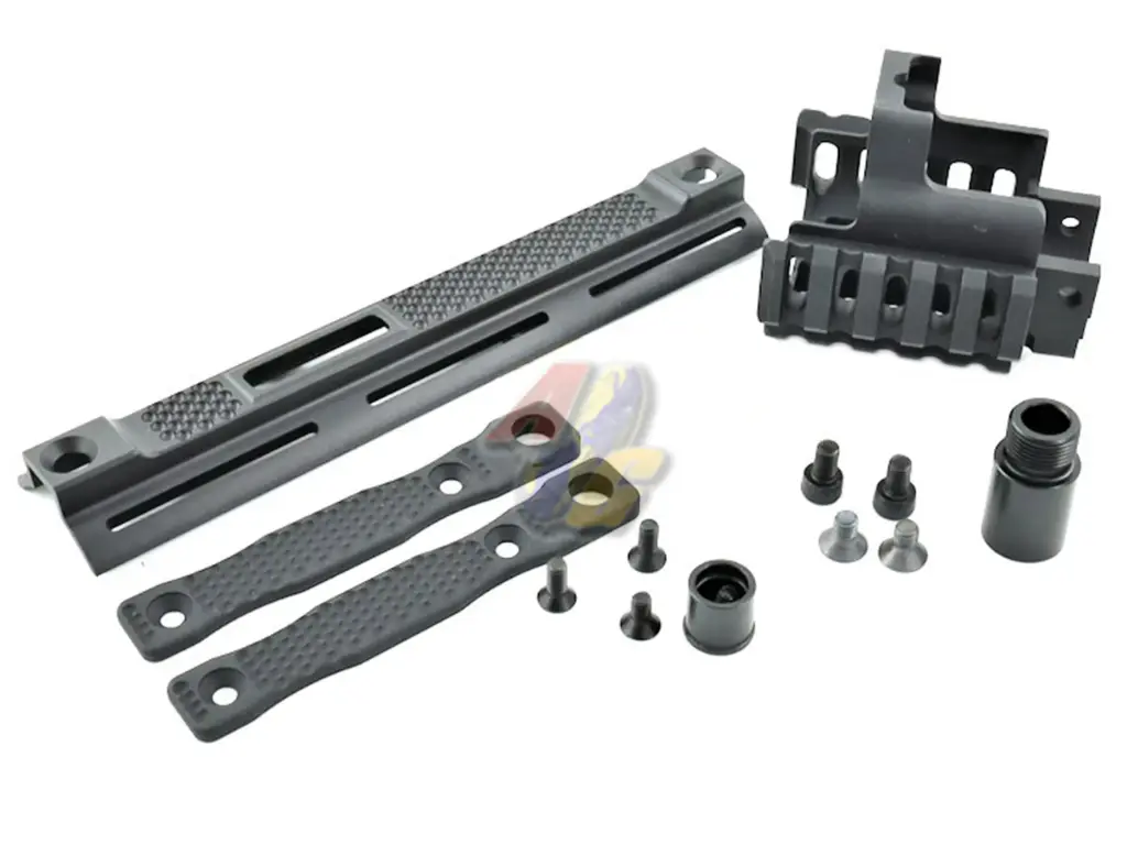 Airsoft Artisan PM Style SCAR Front Set Kit For WE, GunsModify SCAR GBB ( BK )