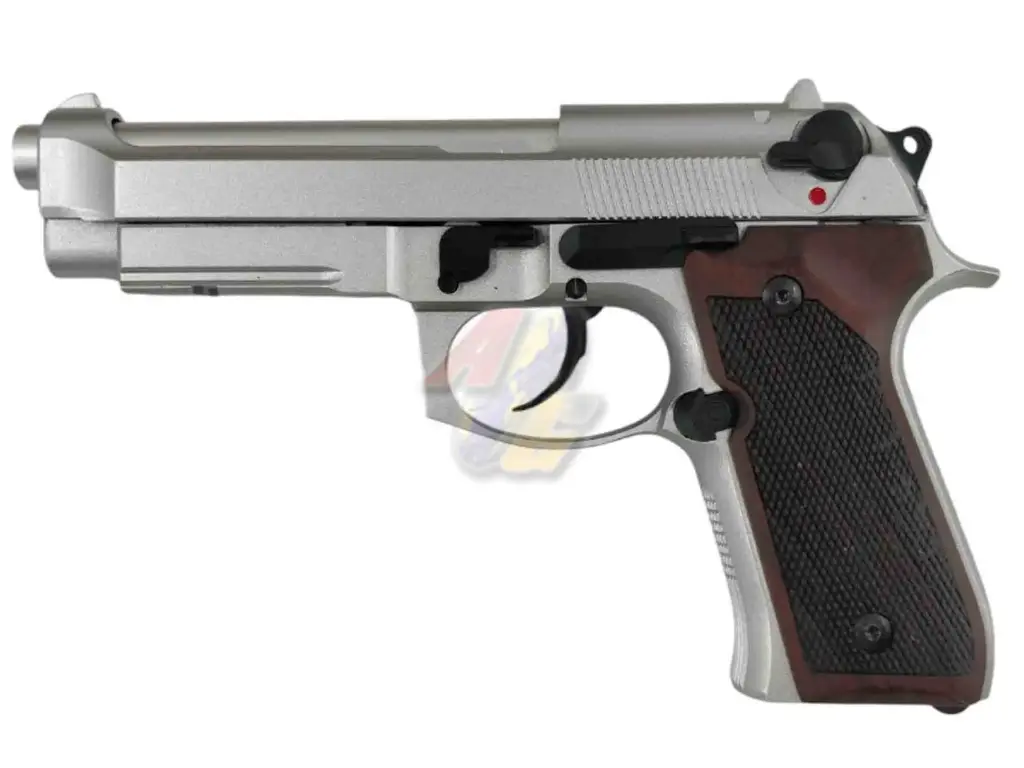 Snow Wolf Beretta M92A1 GBB (Silver, Wood Grip)